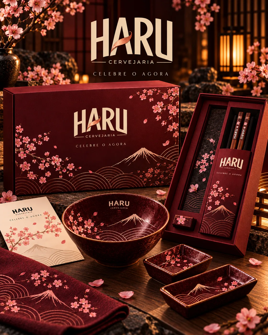Conjunto presente — vinho predominante